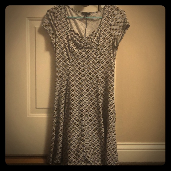 Macy’s Junior’s black and white dress - Picture 1 of 2